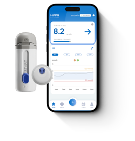 Aperçu de l'application Hippo H1 pour le patient